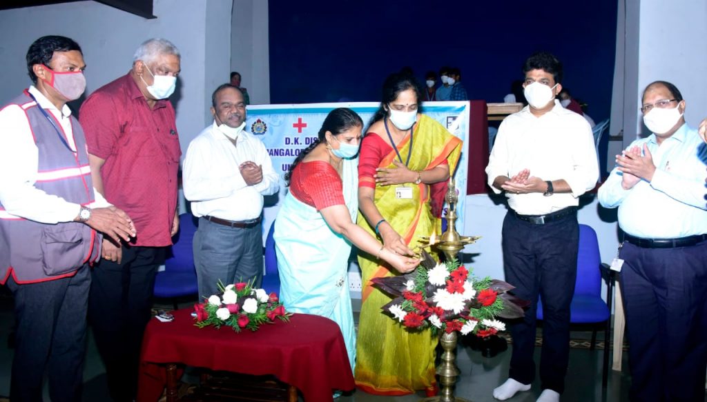 Covid-19 Vaccination camp for Bus and Auto employees jointly organized by DK District Administration and Youth Red Cross Unit on 19th June 2021